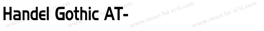Handel Gothic AT字体转换